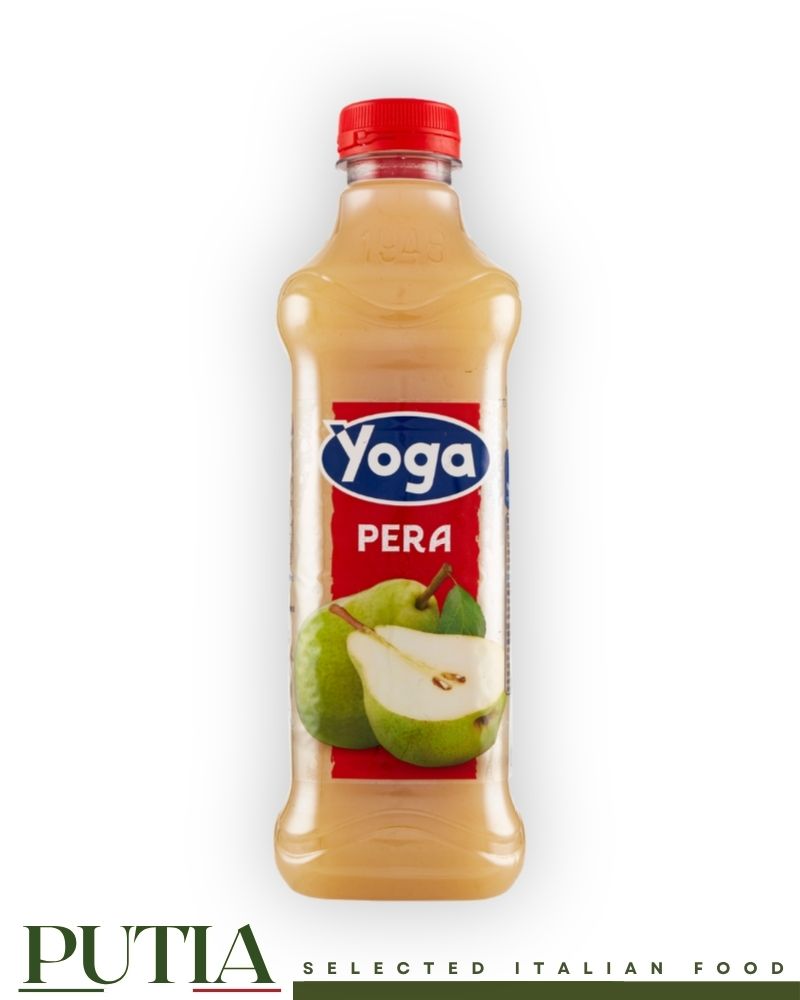 Yoga Pear Nectar 1L – Rich and velvety Italian pear nectar by Yoga, made with sun-ripened pears for a naturally sweet and delicately fruity taste
