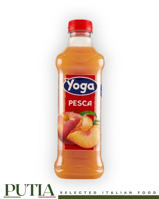 Yoga Peach Nectar 1L – Rich and velvety Italian peach nectar by Yoga, made with sun-ripened peaches for a naturally sweet and satisfying taste