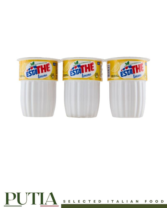 Estaté Lemon Iced Tea 3x200ml – Classic Italian lemon iced tea by Ferrero, lightly sweetened with a bright citrus flavour, perfect for on-the-go refreshment